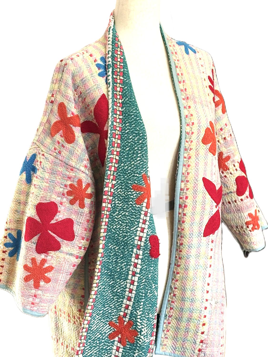Jacket, Stroller Length Hand Woven And Fully Reversible Is Exceptional.