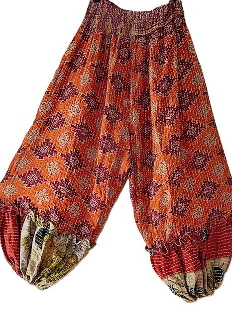 Kantha Bae Joplin Jogger Boho Pants, Red Stripe