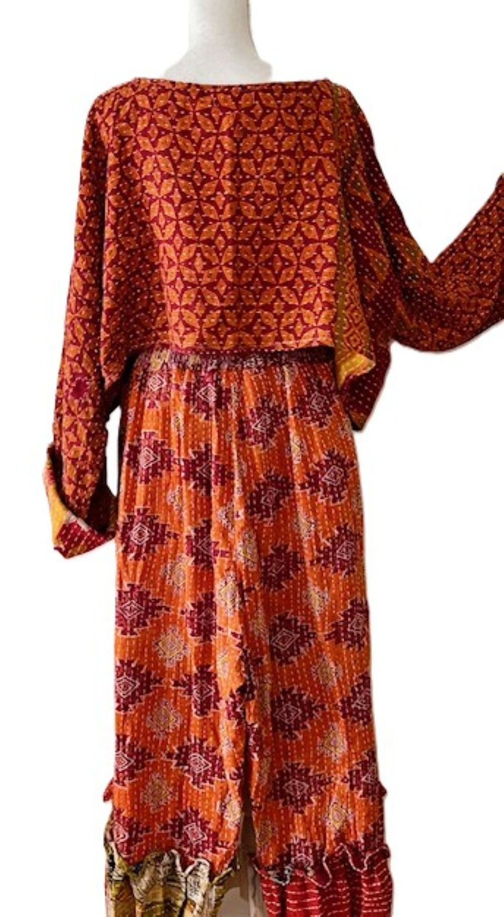 Kantha Bae Abundance Crop Top is Sassy, Rust