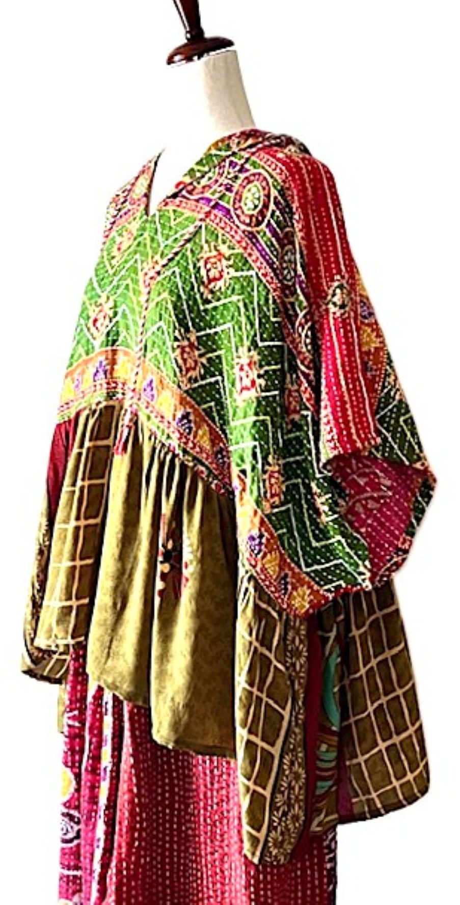 Kantha Bae Cosmic Hoodie, A New Easy Basic (Green Gold)