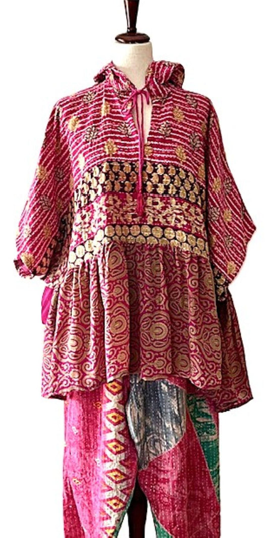 Kantha Bae Cosmic Hoodie, A New Easy Basic (Pink)