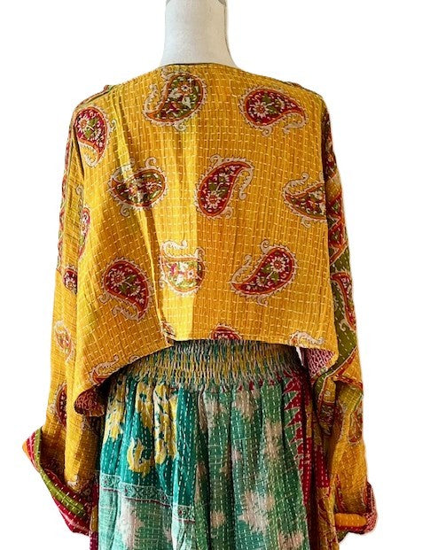 Kantha Bae Abundance Crop Top is Sassy, Mustard