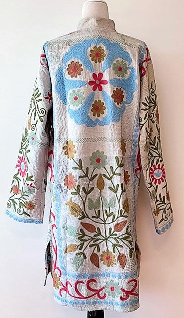 Midi Embroidered Jacket Is Elegant and Versatile