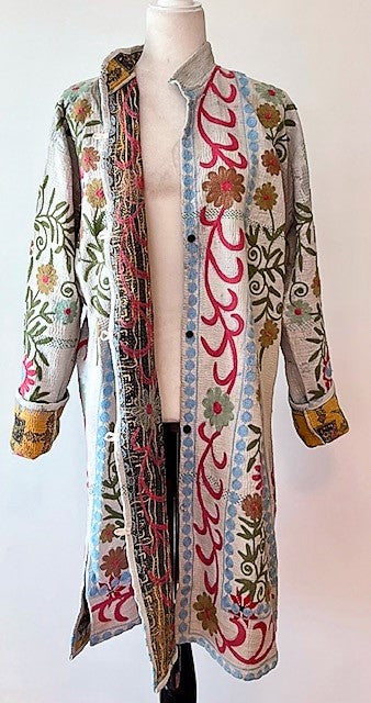 Midi Embroidered Jacket Is Elegant and Versatile