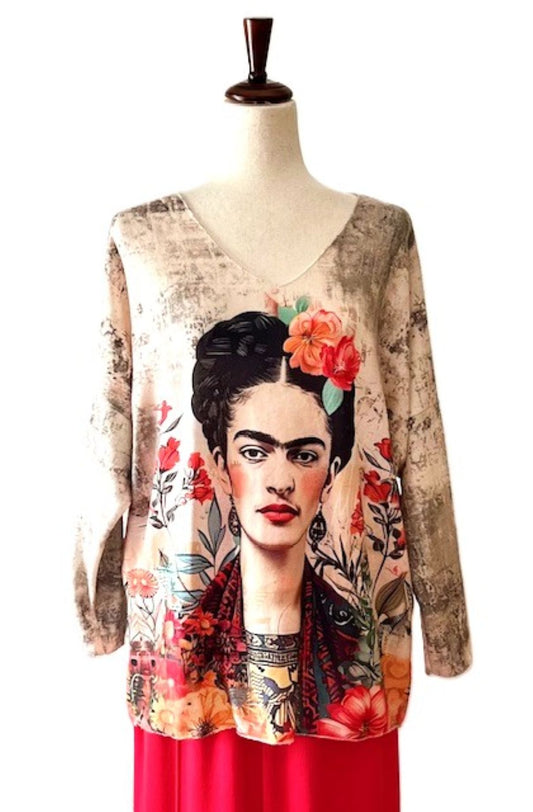 New Italian Cozy Sweater, Beige Frida