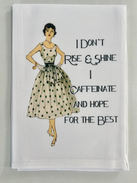 Laughing Out Loud. Graphic Scripted Tea Towels. Sold in a Set