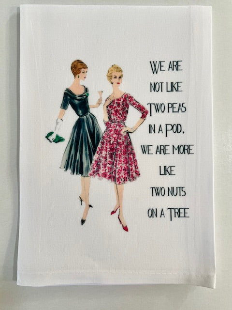 Laughing Out Loud. Graphic Scripted Tea Towels. Sold in a Set