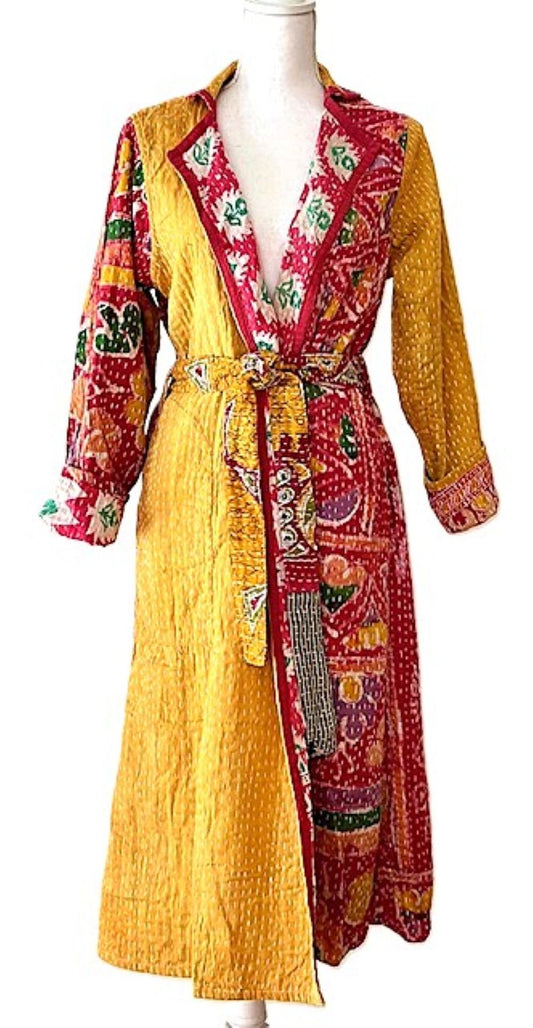 Specialty Collection: Gorgeous Patchwork Vintage Handmade Jacket Fully Reversible.