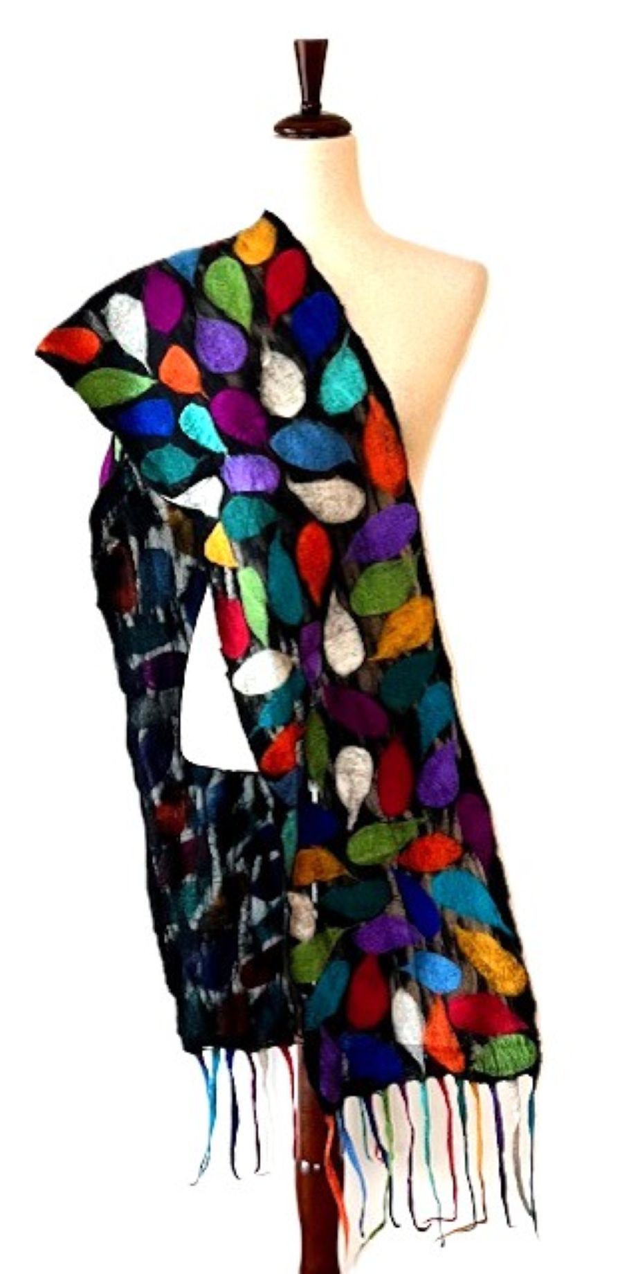 Scarf: Like Dew Drops in the Garden, Multi-Color