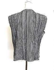 Designer Handmade Patchwork Vests (Reversible Stripe)