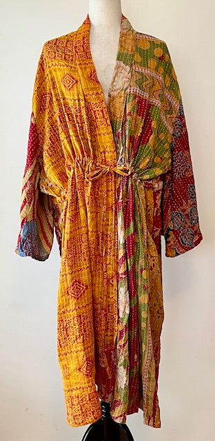 Kantha Bae Dreamweaver Kimono Is A Statement Piece. (Tangerine Side)