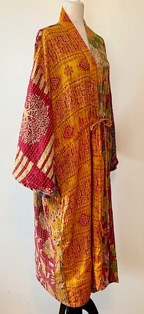 Kantha Bae Dreamweaver Kimono Is A Statement Piece. (Tangerine Side)