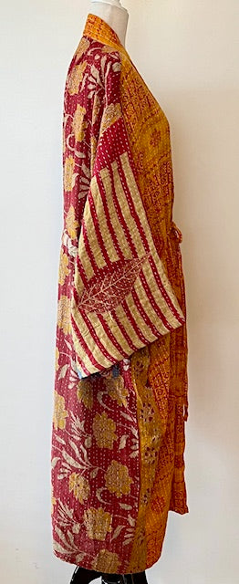 Kantha Bae Dreamweaver Kimono Is A Statement Piece. (Tangerine Side)