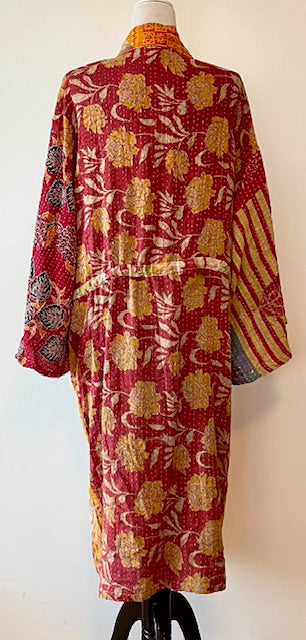 Kantha Bae Dreamweaver Kimono Is A Statement Piece. (Tangerine Side)