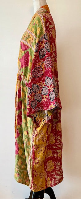 Kantha Bae Dreamweaver Kimono Is A Statement Piece. (Tangerine Side)