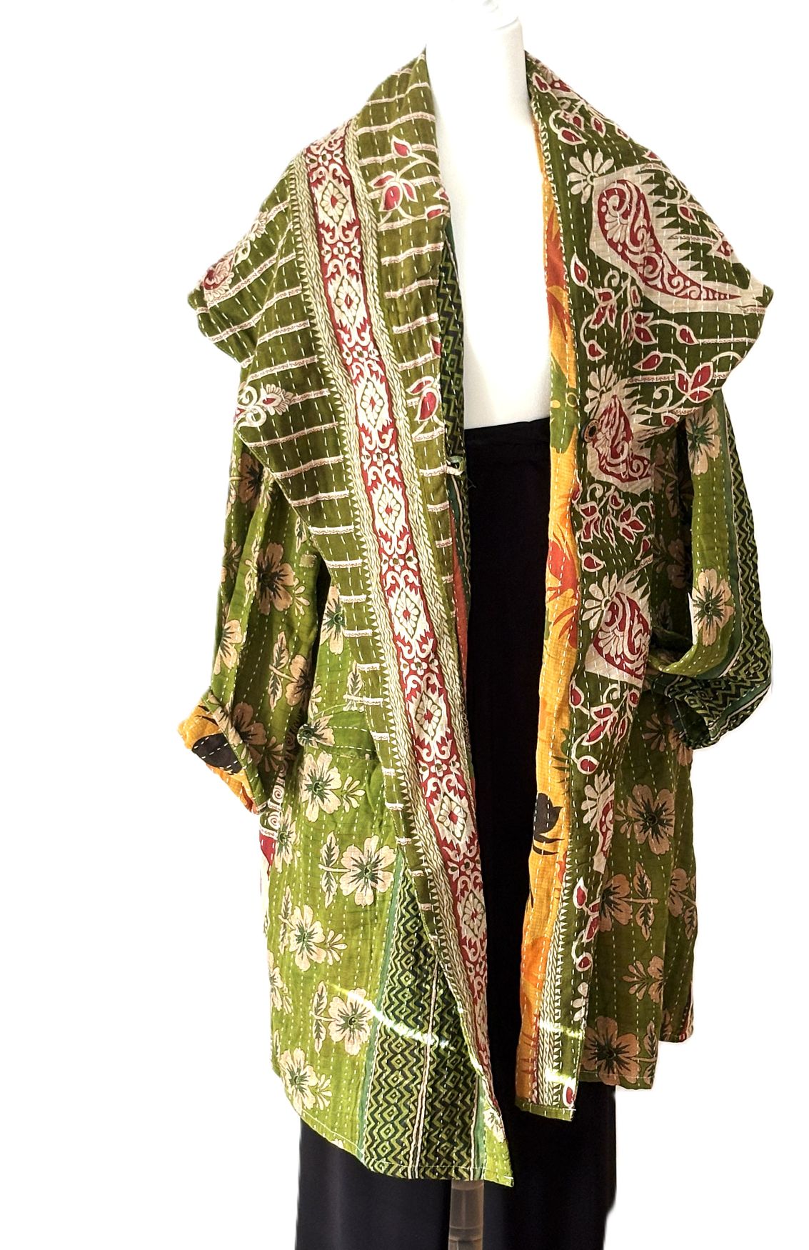 Kantha Bae's New Nomad Coat!  Let The Adventures Begin. (Green)
