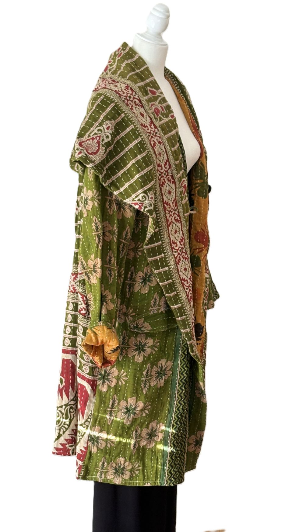 Kantha Bae's New Nomad Coat!  Let The Adventures Begin. (Green)