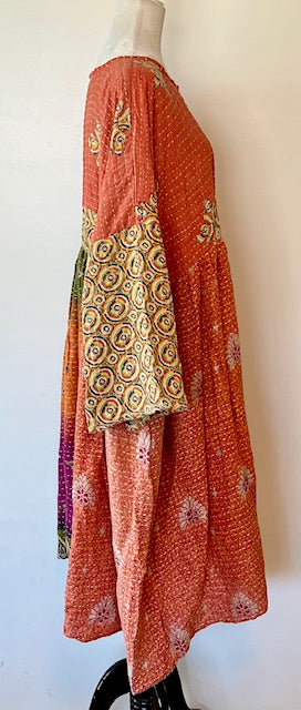 Kantha Bae Daydreamer Midi Dress (Rust)