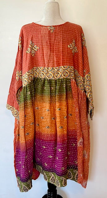 Kantha Bae Daydreamer Midi Dress (Rust)