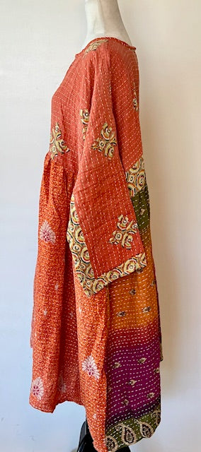 Kantha Bae Daydreamer Midi Dress (Rust)