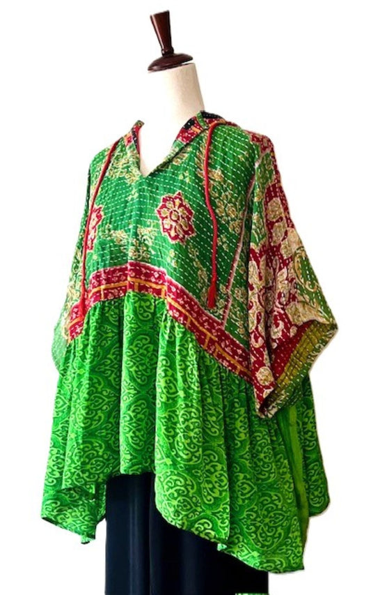 Kantha Bae Cosmos Hoodie, A New Easy Basic (Green)