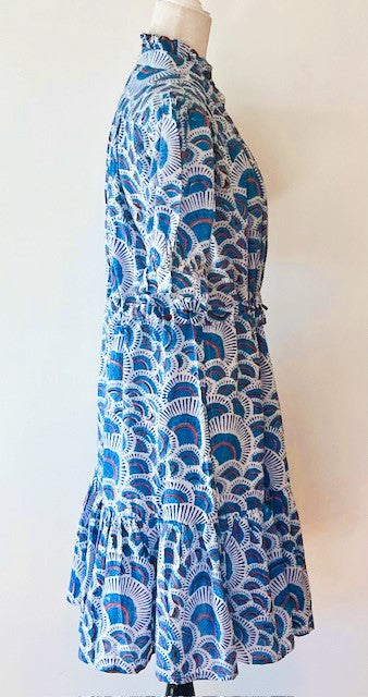 Short And Lively, Updated Block Print Cotton Dress