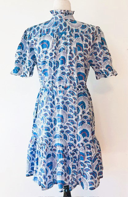 Short And Lively, Updated Block Print Cotton Dress