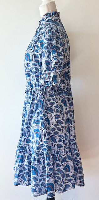 Short And Lively, Updated Block Print Cotton Dress