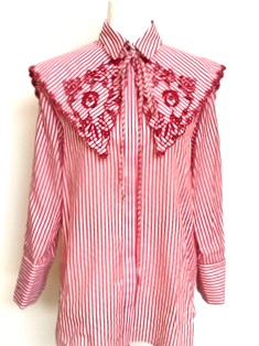 Smart, Tailored Embroidered Poplin Shirt. Gorgeous New Supplier
