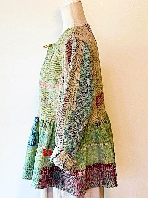 Wearable Art In This Elaborate Multi Colored Hand Woven Short Jacket