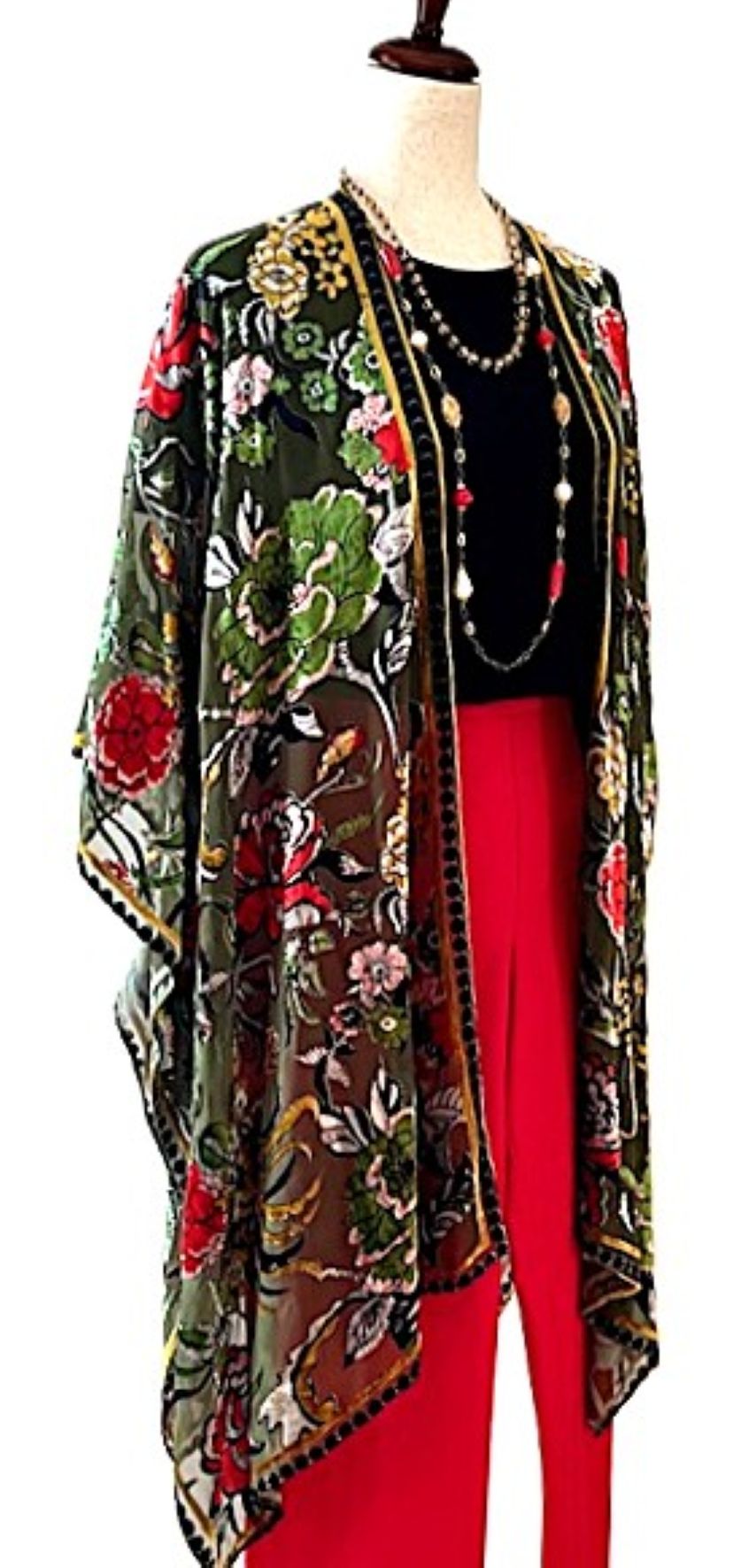 Specialty Collection: Specialty Collection: Velvet Muse Burnout Kimono. Stunning.