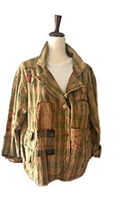 Long Sleeve Designer Rose Garden Views Jacket, The New Basic And Fully Reversible.