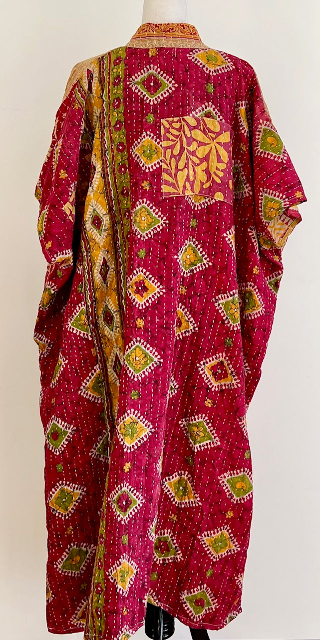 Just Right Caftan, The Perfect Lounger For Home and Resort (Red, Orange, Tan)