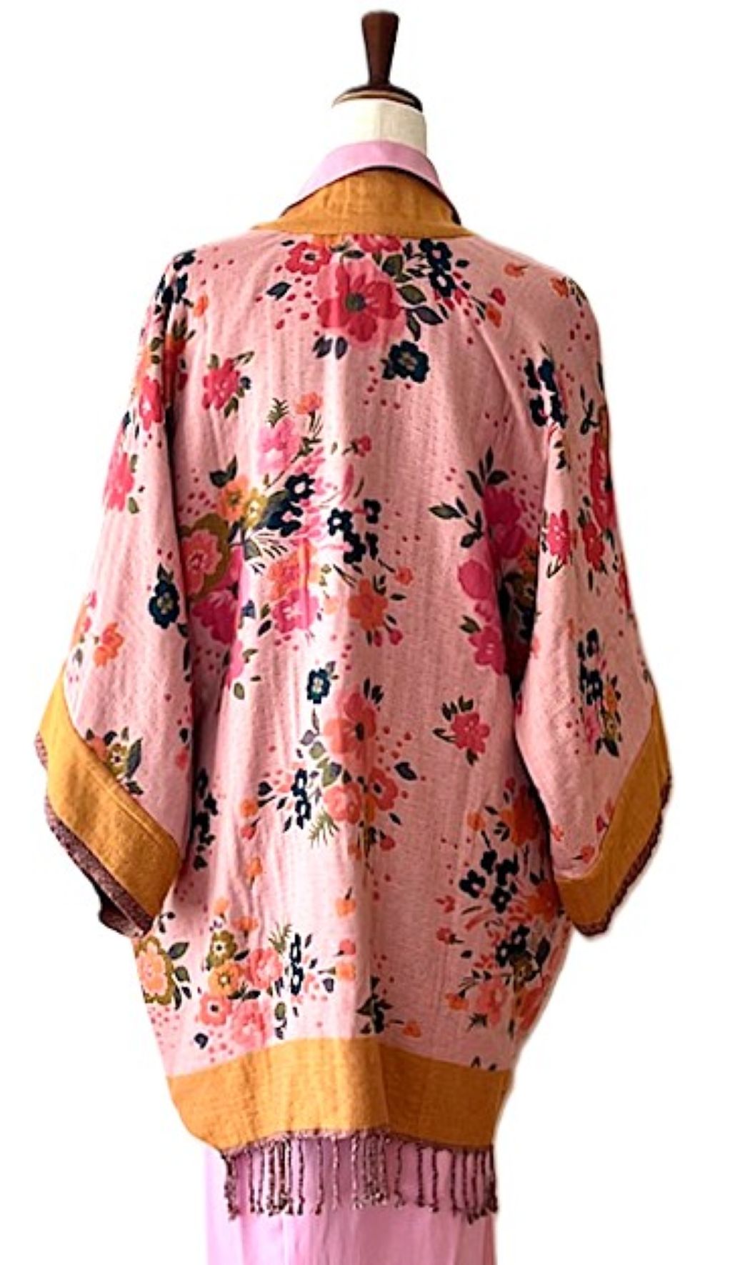 Specialty Collection: The Traditional Kimono Jacket With A Contemporary Twist (Pink)