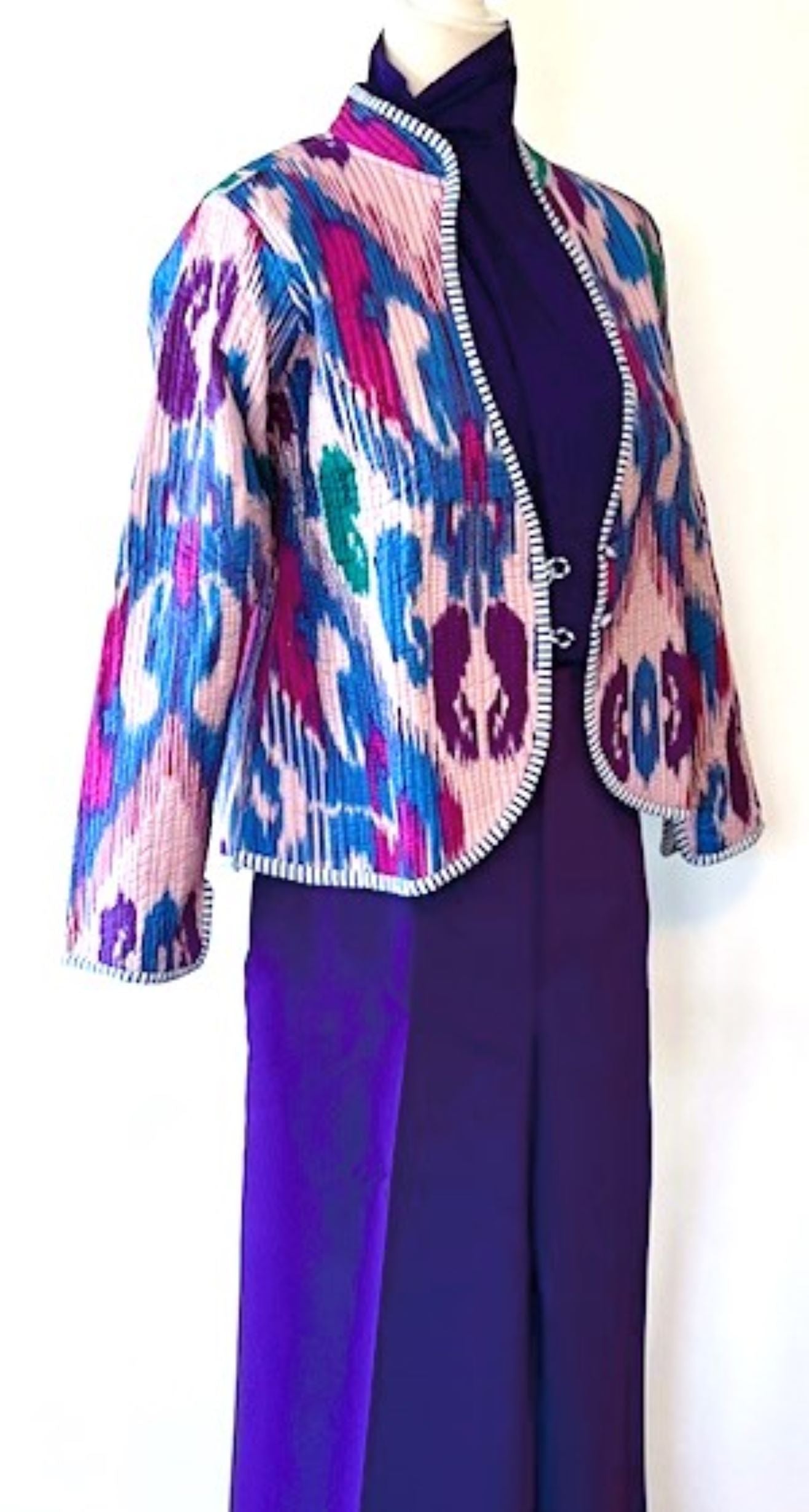 Lively Short Designer Jacket, Fully Reversible. Statement Piece