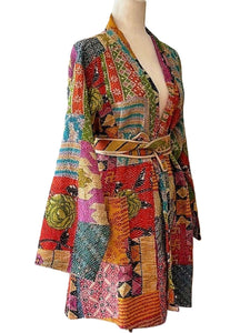 Soft Flannel Multi Plaid Ruffled Dress (Above the Knee)