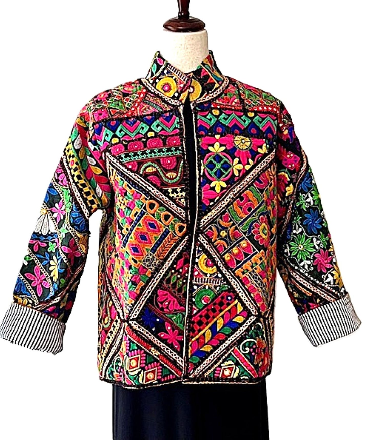 Specialty Collection: Exclusive Short Jacket, Fully Embroidered And Embellished. Artisan.