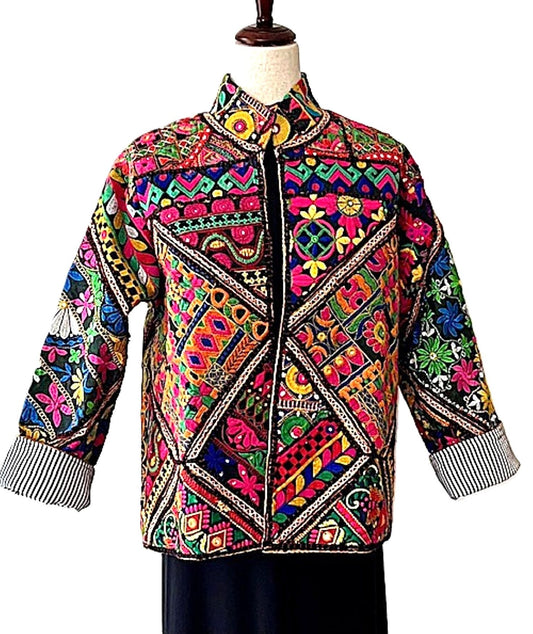 Specialty Collection: Exclusive Short Jacket, Fully Embroidered And Embellished. Artisan.