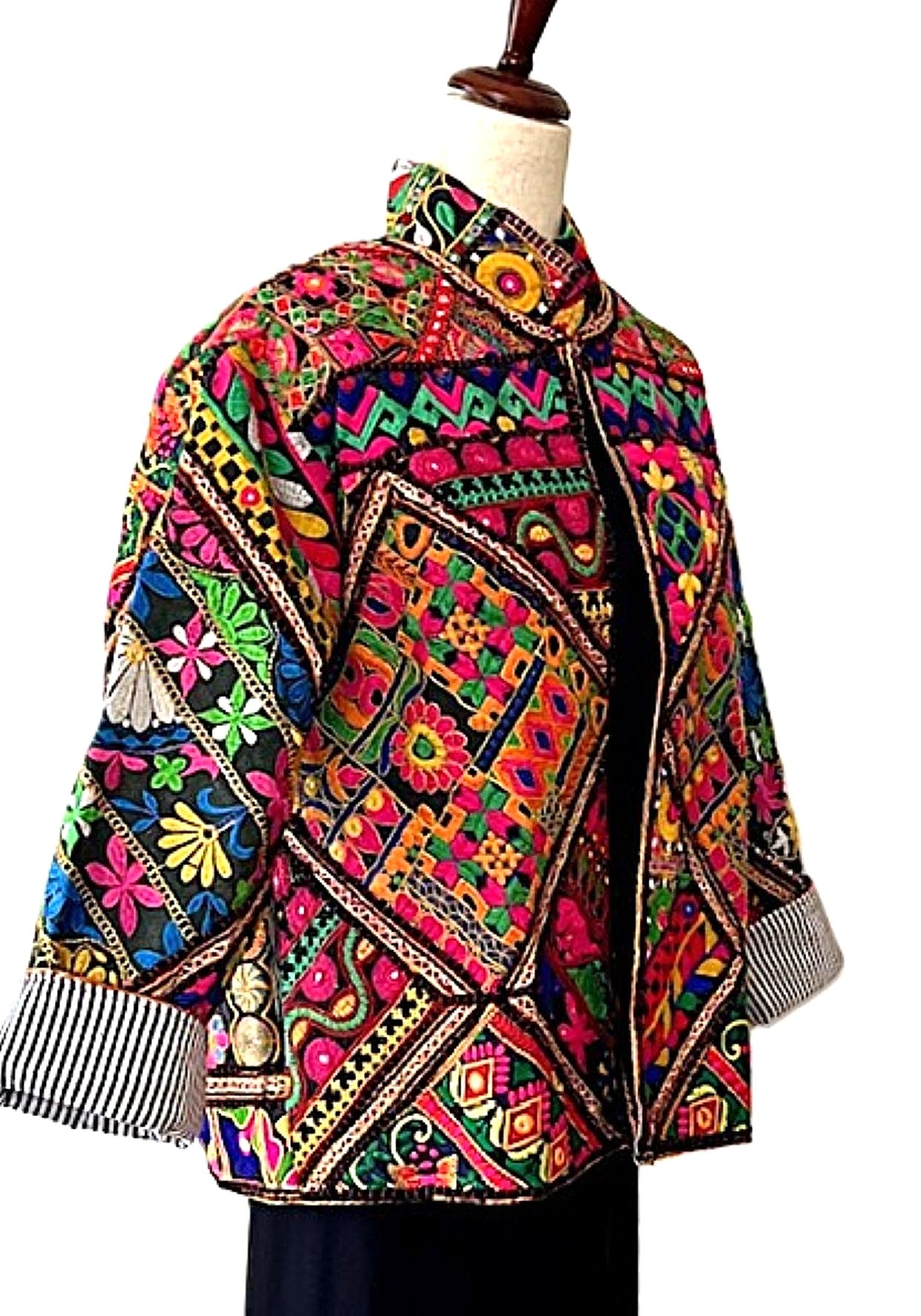 Specialty Collection: Exclusive Short Jacket, Fully Embroidered And Embellished. Artisan.