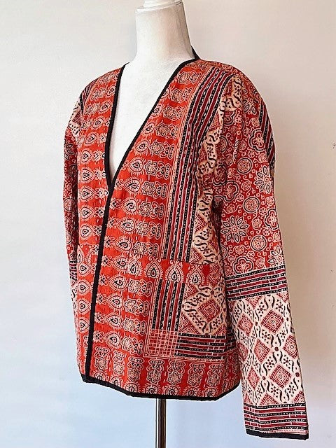 Specialty Collection: Hand Embroidered Short Jacket (Red)