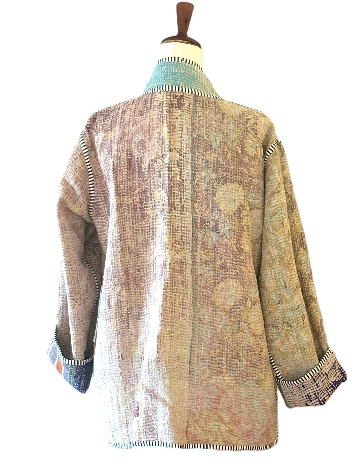 Specialty Collection: Designer Patchwork Hand Embroidered Jacket Fully Reversible. Beautiful (Multi)