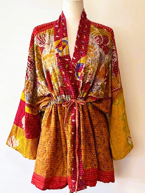 Kantha Bae Shortie Kimono (Bronze)