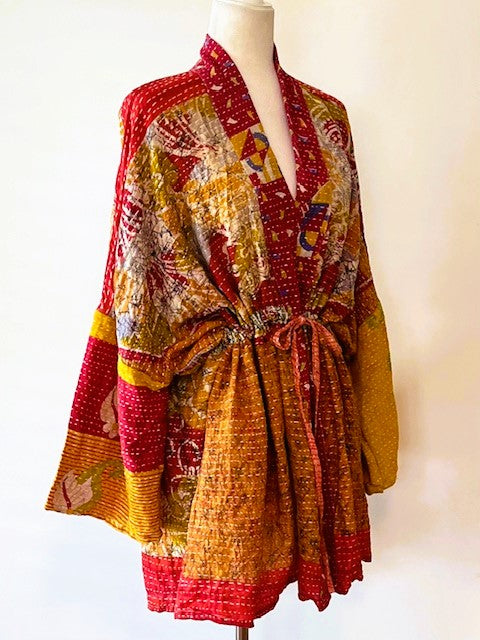 Kantha Bae Shortie Kimono (Bronze)