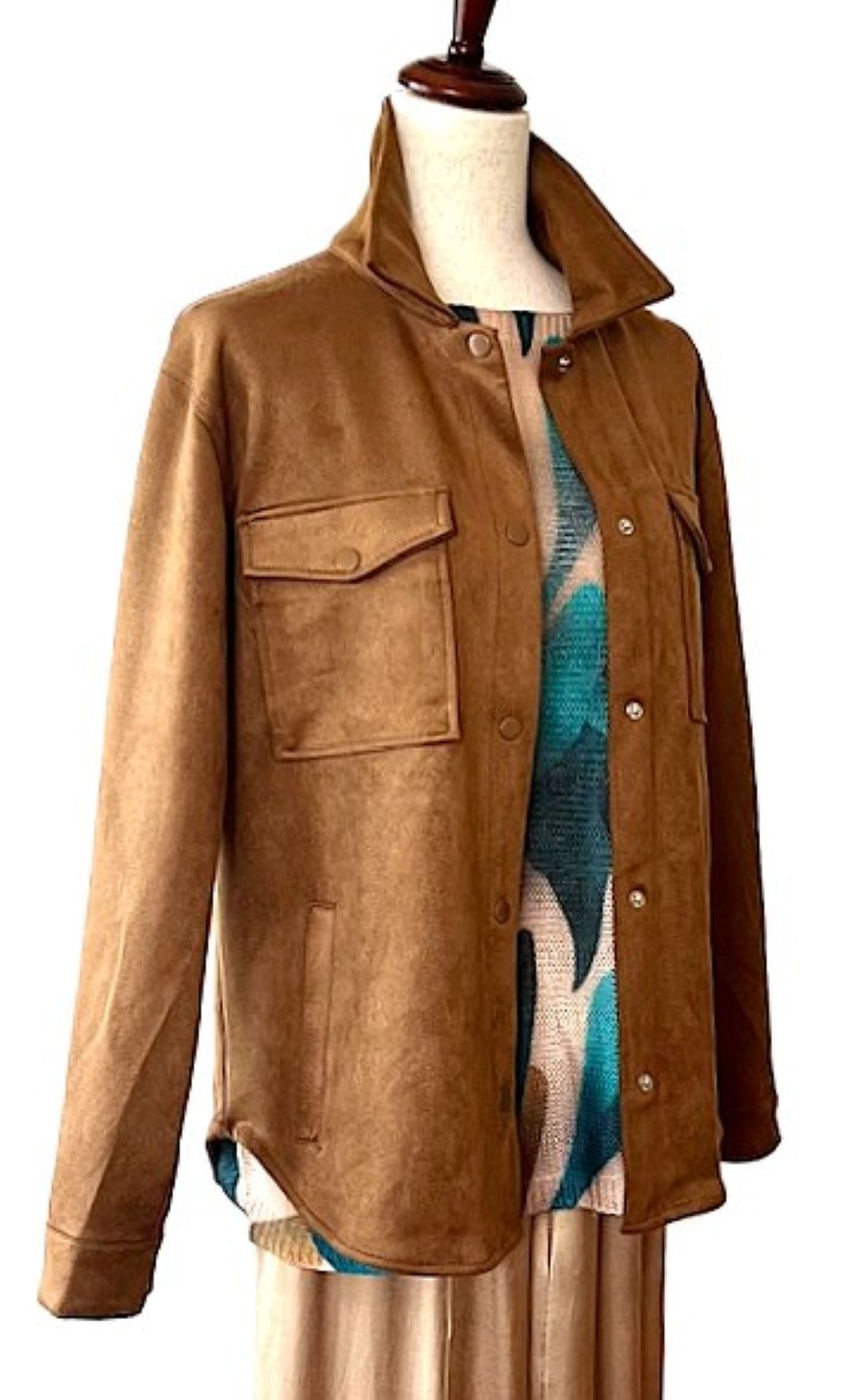 Jacket, Suede Shacket. The Perfect Layering Top, Soft To The Touch.