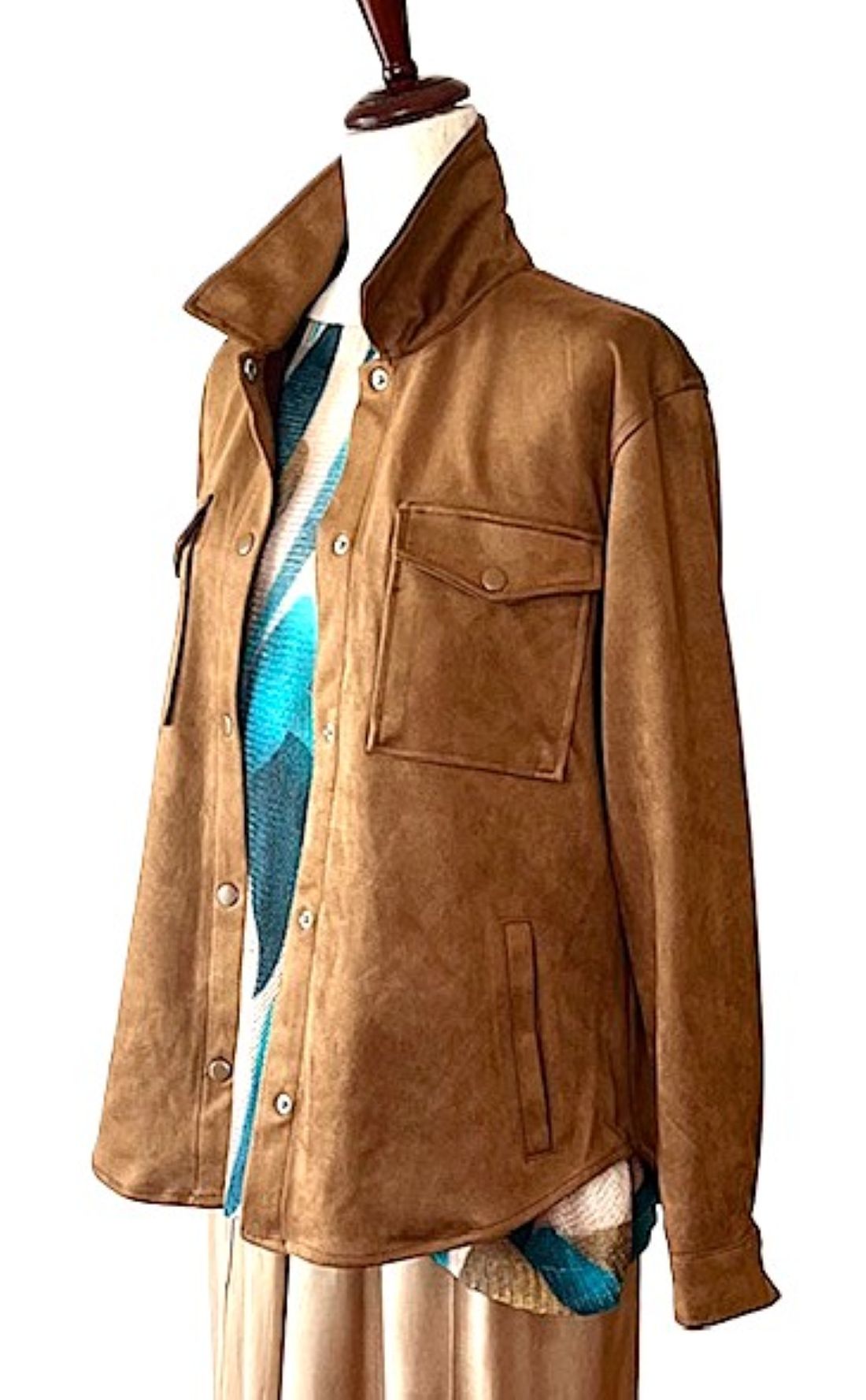 Jacket, Suede Shacket. The Perfect Layering Top, Soft To The Touch.