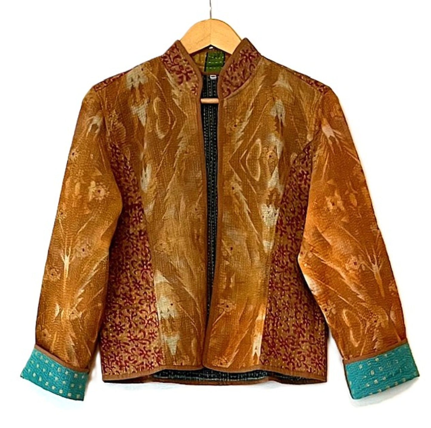 Fully Reversible Luxe Cotton Quilted Jacket. Best Seller. (Bronze)