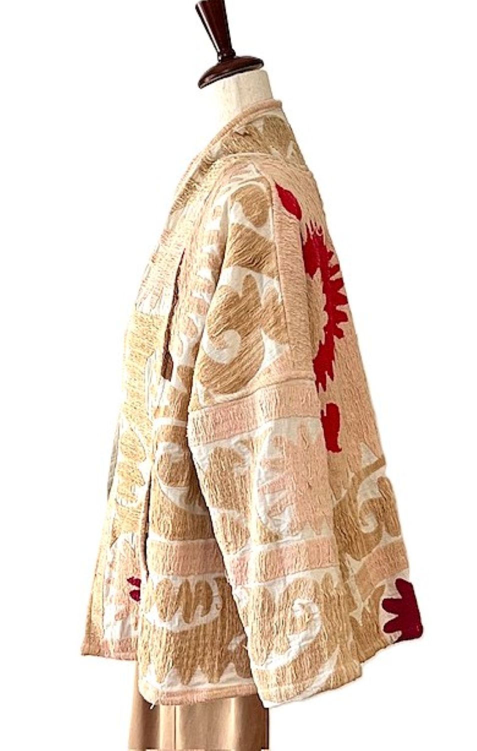 Jacket, Wearable Art Is Hand Embroidered Cotton In Soft Pastels.