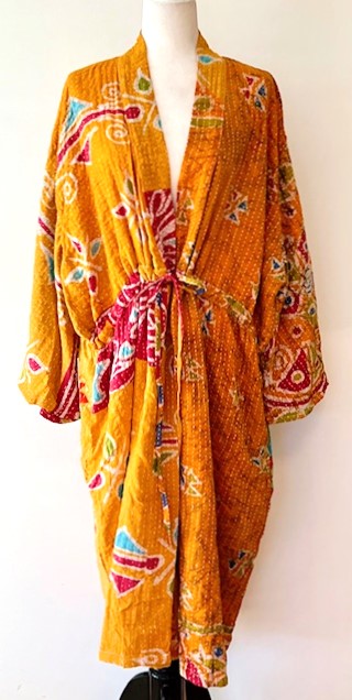 Kantha Bae Dreamweaver Kimono Is A Statement Piece. Orange