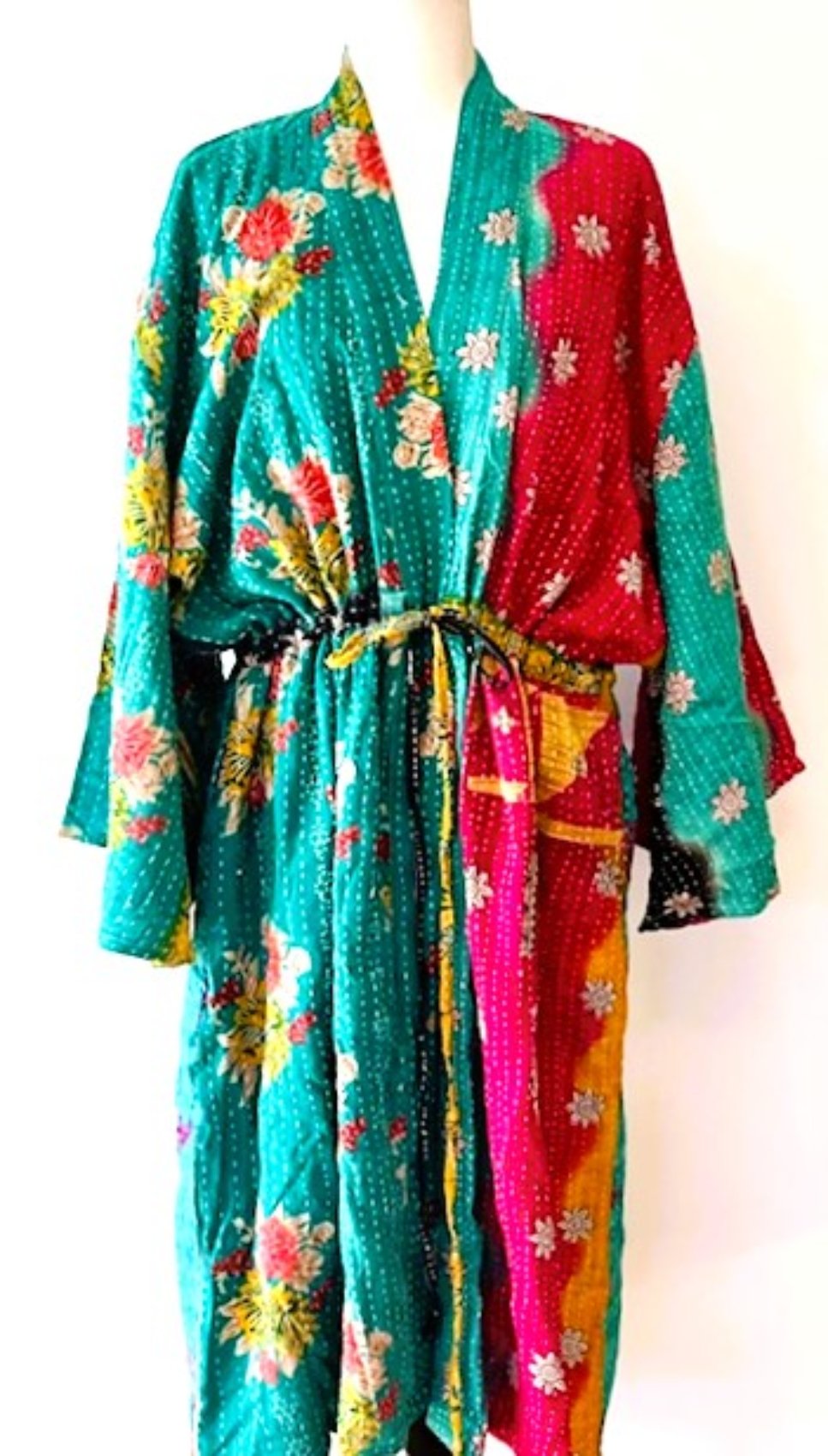 Kantha Bae Dreamweaver Kimono Is A Statement Piece. Turquoise