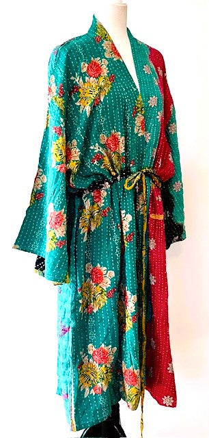 Kantha Bae Dreamweaver Kimono Is A Statement Piece. Turquoise